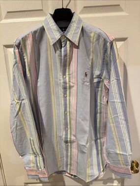 Polo by Ralph Lauren Men's Pastel Stripe Oxford Shirt